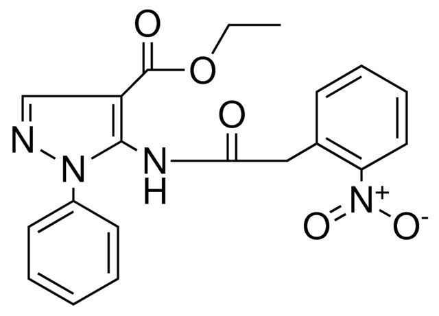 5-(2-(2-NITRO-PH)-ACETYLAMINO)-1-PH-1H-PYRAZOLE-4-CARBOXYLIC ACID ETHYL ESTER