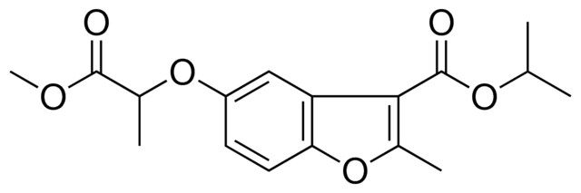 5-(1-METHOXYCARBONYL-ETHOXY)-2-ME-BENZOFURAN-3-CARBOXYLIC ACID ISOPROPYL ESTER