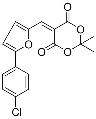 5-((5-(4-CHLOROPHENYL)-2-FURYL)METHYLENE)-2,2-DIMETHYL-1,3-DIOXANE-4,6-DIONE