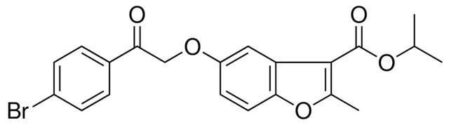 5-(2-(4-BR-PH)-2-OXO-ETHOXY)-2-ME-BENZOFURAN-3-CARBOXYLIC ACID ISOPROPYL ESTER