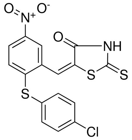 5-(2-((4-CHLOROPHENYL)THIO)-5-NITROBENZYLIDENE)-2-THIOXO-1,3-THIAZOLIDIN-4-ONE