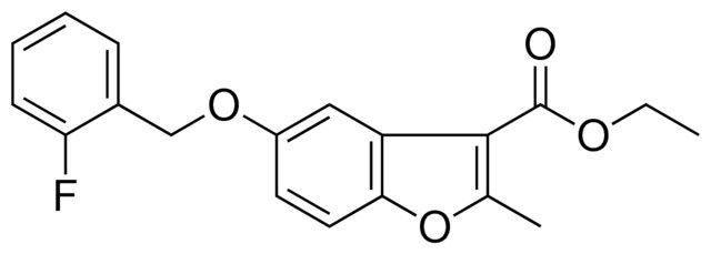 5-(2-FLUORO-BENZYLOXY)-2-METHYL-BENZOFURAN-3-CARBOXYLIC ACID ETHYL ESTER