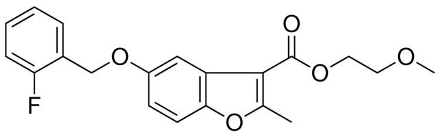 5-(2-F-BENZYLOXY)-2-METHYL-BENZOFURAN-3-CARBOXYLIC ACID 2-METHOXY-ETHYL ESTER