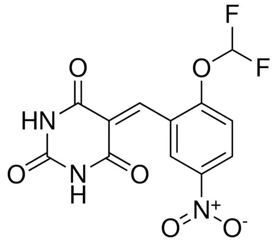 5-(2-DIFLUOROMETHOXY-5-NITRO-BENZYLIDENE)-PYRIMIDINE-2,4,6-TRIONE