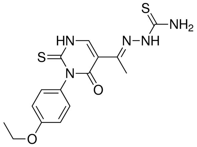 5-[(1E)-N-(AMINOCARBOTHIOYL)ETHANEHYDRAZONOYL]-3-(4-ETHOXYPHENYL)-2-THIOXO-2,3-DIHYDRO-4(1H)-PYRIMIDINONE