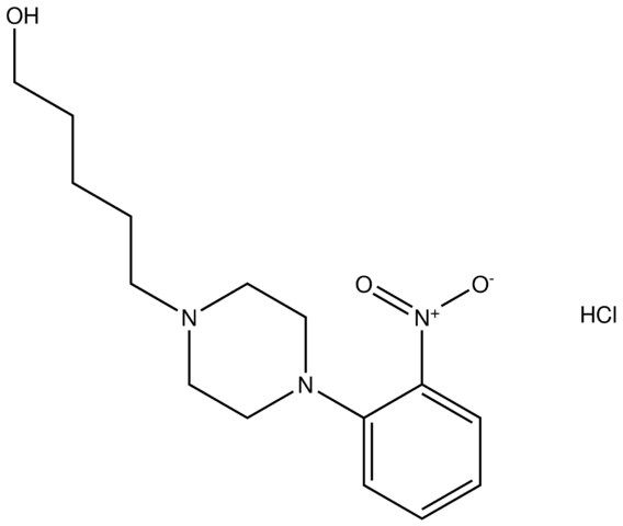 5-[4-(2-nitrophenyl)-1-piperazinyl]-1-pentanol hydrochloride