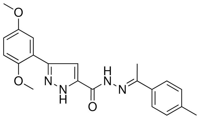 5-(2,5-DI-MEO-PH)-2H-PYRAZOLE-3-CARBOXYLIC ACID (1-P-TOLYL-ETHYLIDENE)-HYDRAZIDE