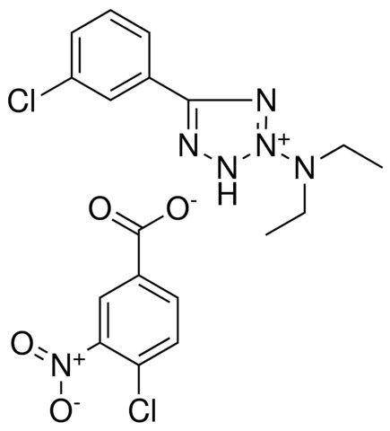 5-(3-CHLORO-PHENYL)-2-DIETHYLAMINO-3H-TETRAZOL-2-IUM, 4-CHLORO-3-NITRO-BENZOATE