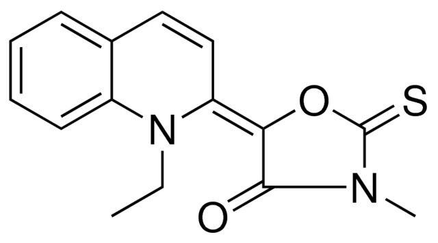 5-(1-ETHYL-1H-QUINOLIN-2-YLIDENE)-3-METHYL-2-THIOXO-OXAZOLIDIN-4-ONE