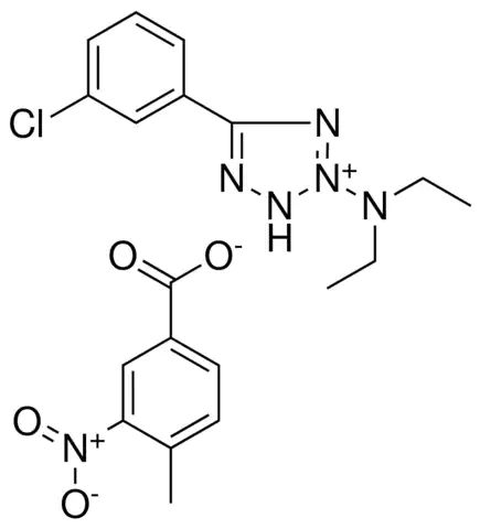 5-(3-CHLORO-PHENYL)-2-DIETHYLAMINO-3H-TETRAZOL-2-IUM, 4-METHYL-3-NITRO-BENZOATE