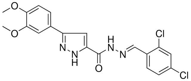 5-(3,4-DI-MEO-PH)-2H-PYRAZOLE-3-CARBOXYLIC ACID (2,4-DI-CL-BENZYLIDENE)HYDRAZIDE