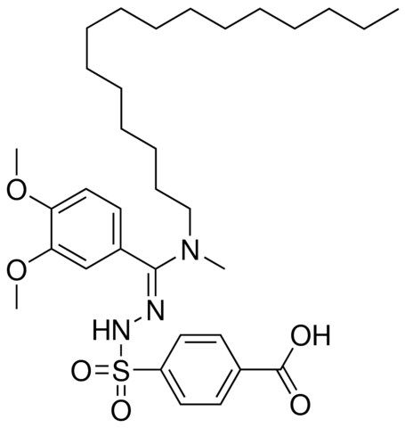 4-SULFOBENZOIC ACID 4-(A-(N-HEXADECYL-N-METHYLAMINO)VERATRYLIDENE)HYDRAZIDE