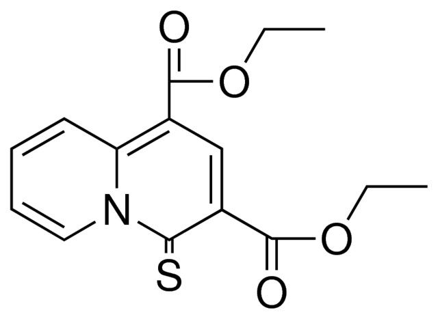 4-THIOXO-4H-QUINOLIZINE-1,3-DICARBOXYLIC ACID DIETHYL ESTER