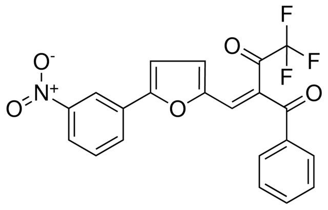 4,4,4-TRIFLUORO-2-(5-(3-NITRO-PH)-FURAN-2-YLMETHYLENE)-1-PHENYL-BUTANE-1,3-DIONE