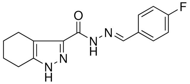 4,5,6,7-4H-1H-INDAZOLE-3-CARBOXYLIC ACID (4-FLUORO-BENZYLIDENE)-HYDRAZIDE