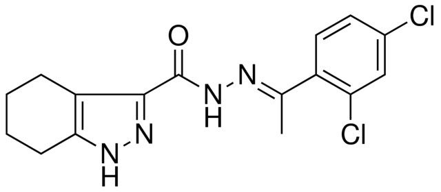 4,5,6,7-4H-1H-INDAZOLE-3-CARBOXYLIC ACID (1-(2,4-DI-CL-PH)-ETHYLIDENE)-HYDRAZIDE