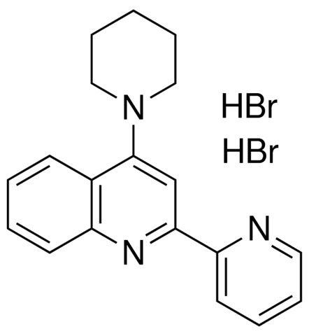 4-PIPERIDIN-1-YL-2-PYRIDIN-2-YL-QUINOLINE, DI-HYDROBROMIDE