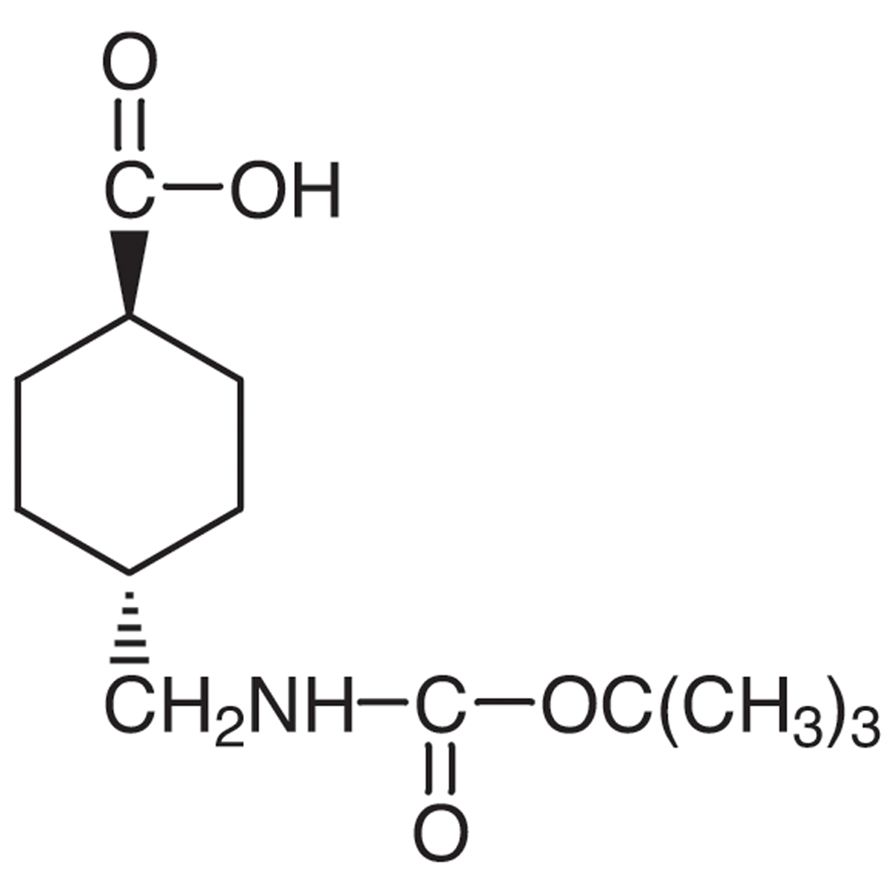 trans-4-(tert-Butoxycarbonylaminomethyl)cyclohexanecarboxylic Acid