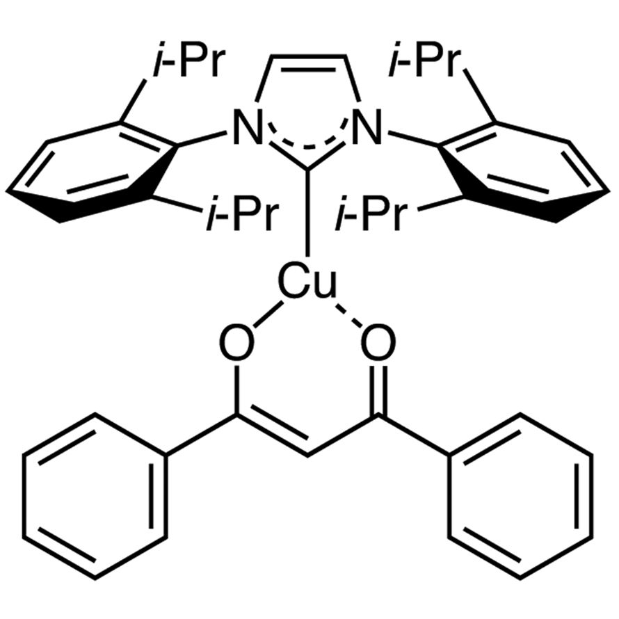 [1,3-Bis(2,6-diisopropylphenyl)imidazol-2-ylidene](1,3-diphenyl-1,3-propanedionato)copper(I)