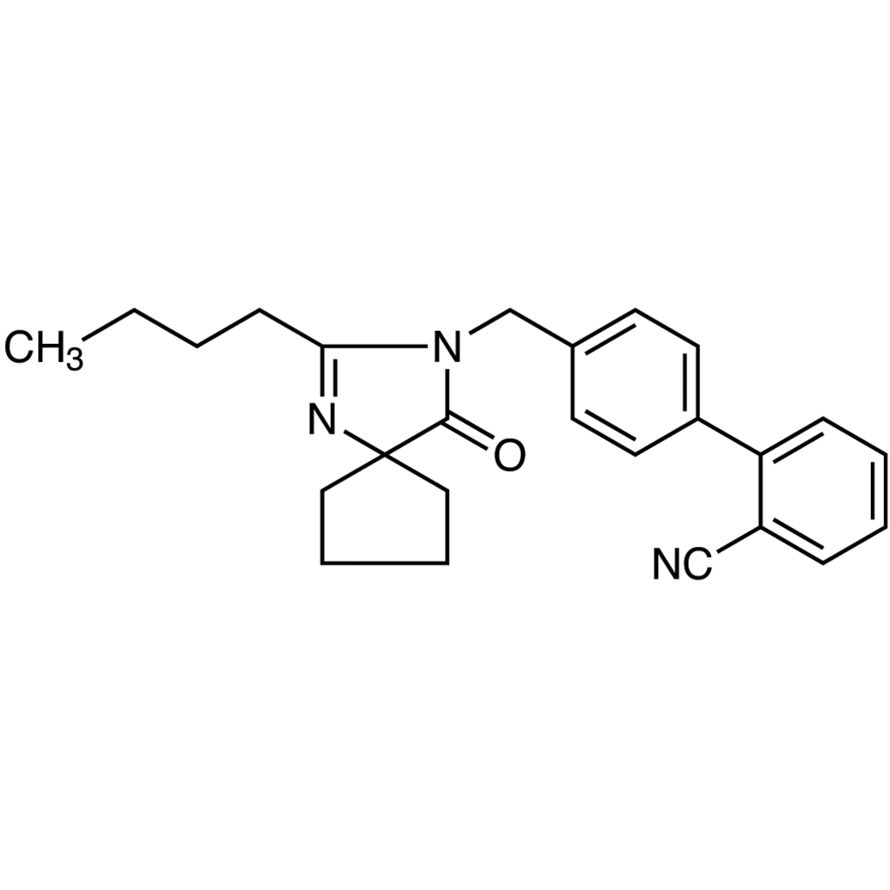 2-Butyl-3-[[2'-cyano-[1,1'-biphenyl]-4-yl]methyl]-1,3-diazaspiro[4,4]non-1-en-4-one