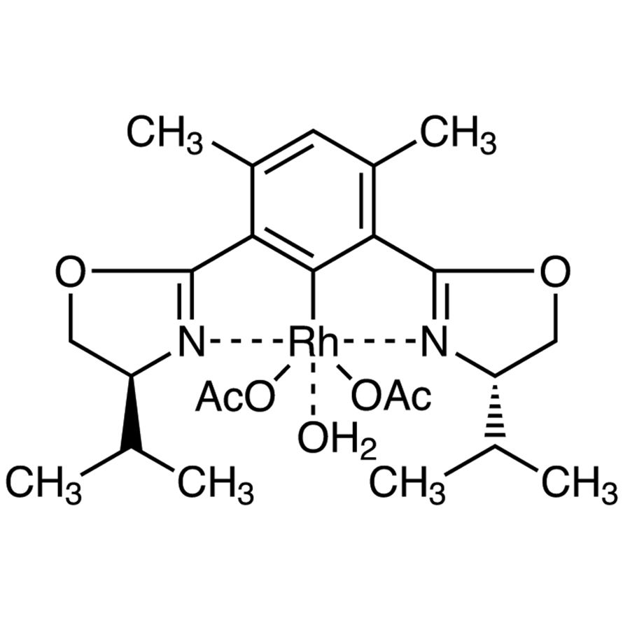 Bis(acetato)aqua[(S,S)-4,6-bis(4-isopropyl-2-oxazolin-2-yl)-m-xylene]rhodium