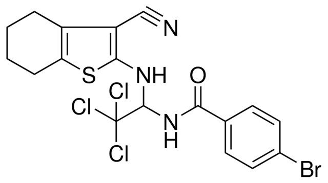 4-BROMO-N-{2,2,2-TRICHLORO-1-[(3-CYANO-4,5,6,7-TETRAHYDRO-1-BENZOTHIEN-2-YL)AMINO]ETHYL}BENZAMIDE