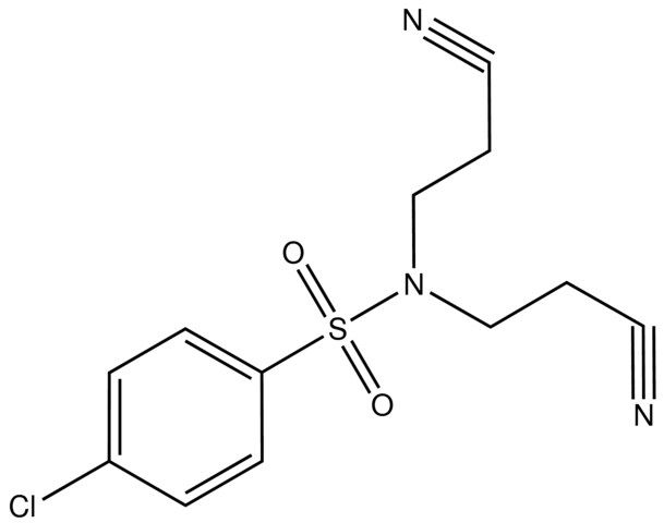 4-Chloro-<i>N</i>,<i>N</i>-bis(2-cyanoethyl)benzenesulfonamide