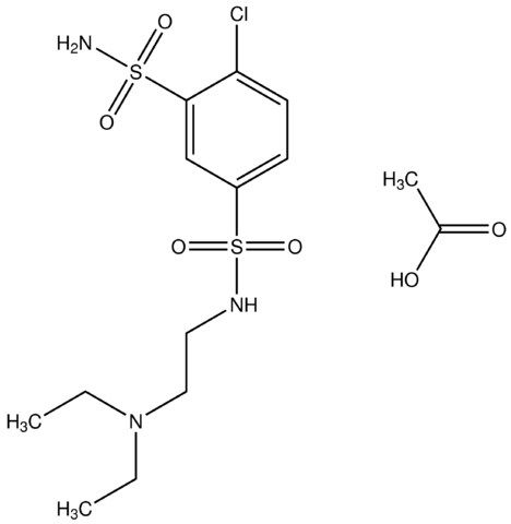 4-chloro-N(1)-[2-(diethylamino)ethyl]-1,3-benzenedisulfonamide acetate