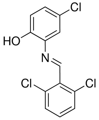 4-CHLORO-2-(2,6-DICHLOROBENZYLIDENEAMINO)PHENOL