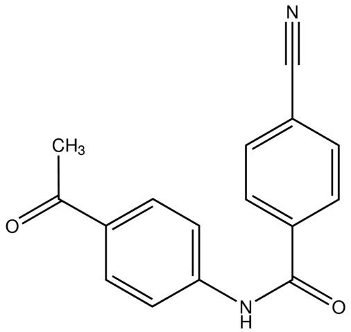 4-Cyano-<i>N</i>-(4-acetylphenyl)benzamide