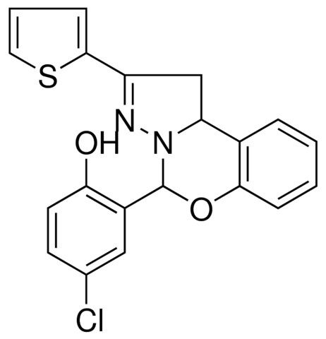 4-CL-2-(2-THIOPHEN-2-YL-2H-5-OXA-3,3A-DIAZA-CYCLOPENTA(A)NAPHTHALEN-4-YL)-PHENOL