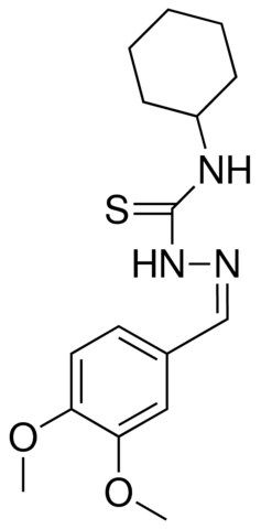 4-CYCLOHEXYL-1-(3,4-DIMETHOXYBENZYLIDENE)-3-THIOSEMICARBAZIDE