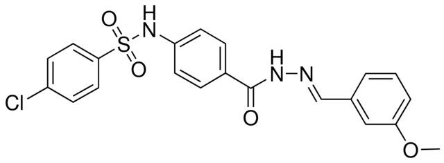 4-CL-N-(4-((2-(3-METHOXYBENZYLIDENE)HYDRAZINO)CARBONYL)PHENYL)BENZENESULFONAMIDE