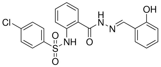 4-CL-N-(2-((2-(2-HYDROXYBENZYLIDENE)HYDRAZINO)CARBONYL)PHENYL)BENZENESULFONAMIDE