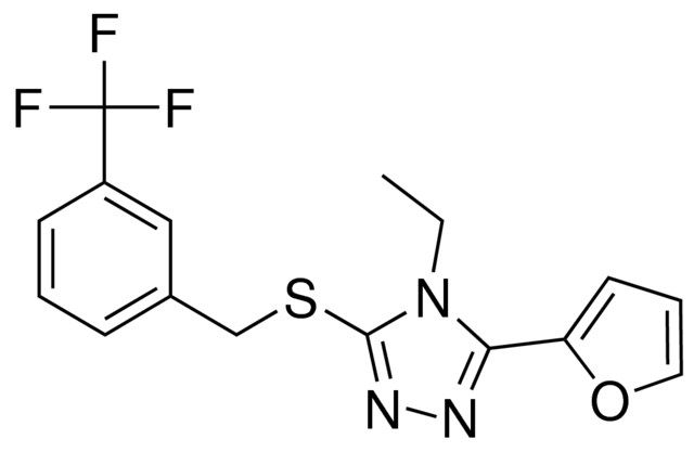 4-ETHYL-3-(2-FURYL)-5-((3-(TRIFLUOROMETHYL)BENZYL)THIO)-4H-1,2,4-TRIAZOLE