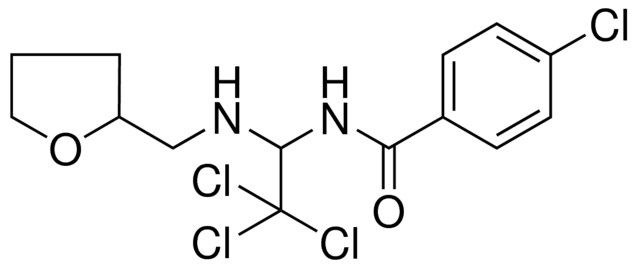 4-CL-N-(2,2,2-TRICHLORO-1-((TETRAHYDRO-FURAN-2-YLMETHYL)-AMINO)-ETHYL)-BENZAMIDE