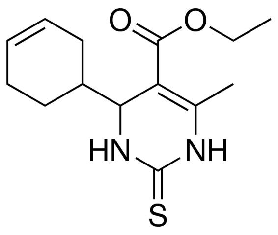 4-CYCLOHEX-3-ENYL-6-ME-2-THIOXO-1,2,3,4-4H-PYRIMIDINE-5-CARBOXYLIC ACID ET ESTER