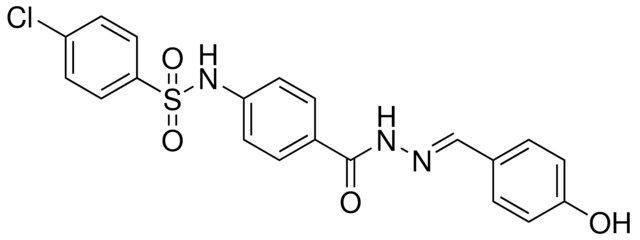 4-CL-N-(4-((2-(4-HYDROXYBENZYLIDENE)HYDRAZINO)CARBONYL)PHENYL)BENZENESULFONAMIDE