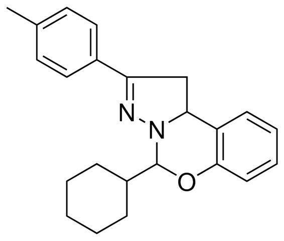 4-CYCLOHEXYL-2-P-TOLYL-1,9B-DIHYDRO-5-OXA-3,3A-DIAZA-CYCLOPENTA(A)NAPHTHALENE