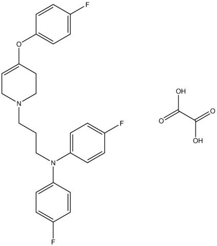 4-fluoro-N-[3-(4-(4-fluorophenoxy)-3,6-dihydro-1(2H)-pyridinyl)propyl]-N-(4-fluorophenyl)aniline oxalate