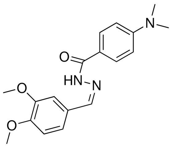 4-DIMETHYLAMINOBENZOIC (3,4-DIMETHOXYBENZYLIDENE)HYDRAZIDE