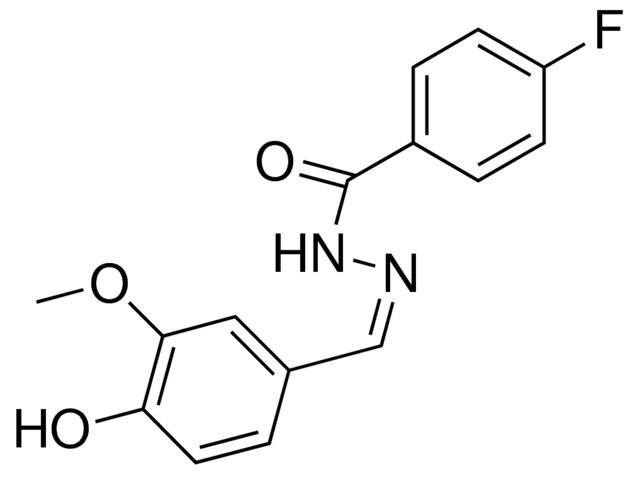 4-FLUOROBENZOIC (4-HYDROXY-3-METHOXYBENZYLIDENE)HYDRAZIDE