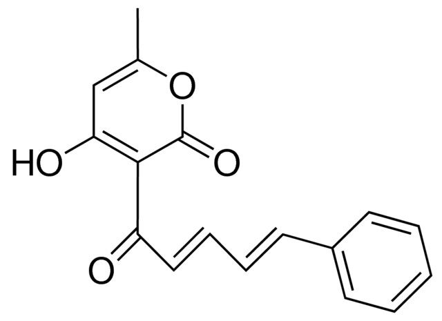 4-HYDROXY-6-METHYL-3-(5-PHENYL-2,4-PENTADIENOYL)-2-PYRONE