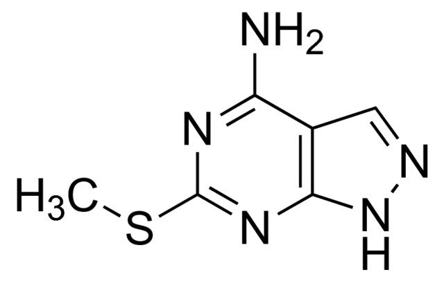 4-Amino-2-(methylmercapto)-7<i>H</i>-pyrazole[2,3-<i>d</i>]pyrimidine