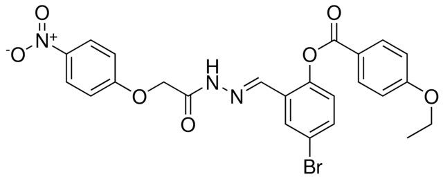 4-BROMO-2-(2-((4-NITROPHENOXY)ACETYL)CARBOHYDRAZONOYL)PHENYL 4-ETHOXYBENZOATE