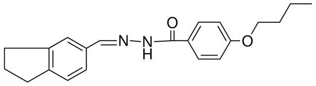 4-BUTOXYBENZOIC ACID (5-INDANYLMETHYLENE)-HYDRAZIDE