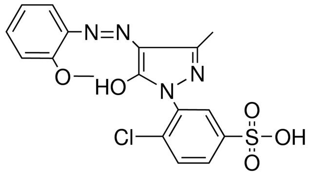 4-CHLORO-3-(5-HYDROXY-4-(2-METHOXYPHENYLAZO)-3-ME-PYRAZOL-1-YL)BENZENE-SO3H