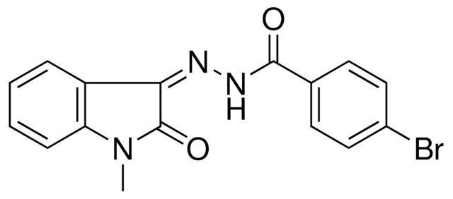 4-BROMO-BENZOIC ACID (1-METHYL-2-OXO-1,2-DIHYDRO-INDOL-3-YLIDENE)-HYDRAZIDE