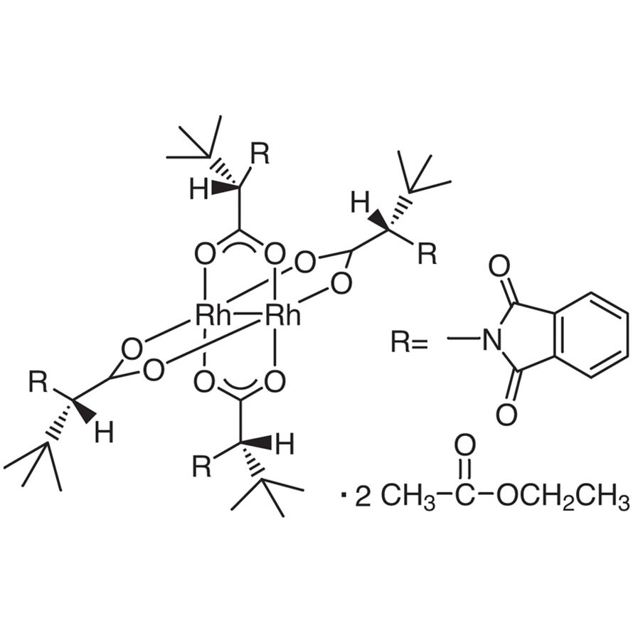 Tetrakis[N-phthaloyl-(S)-tert-leucinato]dirhodium Bis(ethyl Acetate) Adduct