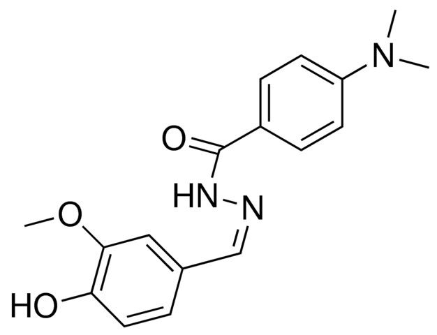 4-(DIMETHYLAMINO)BENZOIC (4-HYDROXY-3-METHOXYBENZYLIDENE)HYDRAZIDE